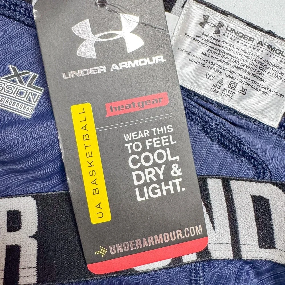 Under Armour MPZ‎ Gameday Armour Shorts Mens XL Blue Compression Padded HeatGear